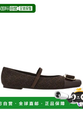 1h可退 香港直邮Salvatore Ferragamo 方头芭蕾舞鞋 01J184