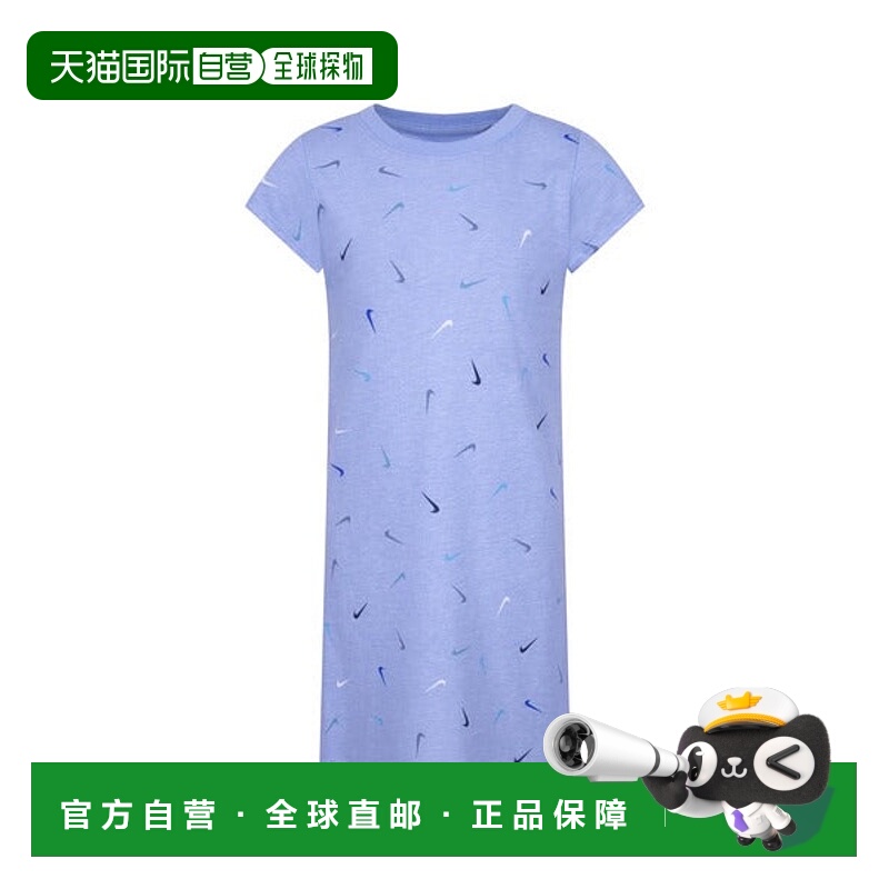 日本直邮Nike SWOOSH PRINTED TEE DRESS 儿童连衣裙 [85589213]