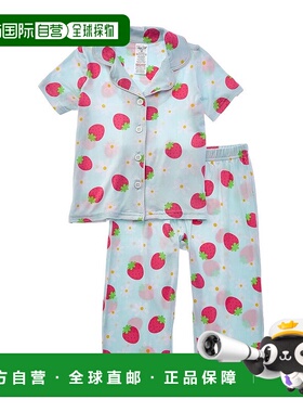 自营 Rene Rofe 2pc Happy Days Pajama Set - blue 美国奥莱直发