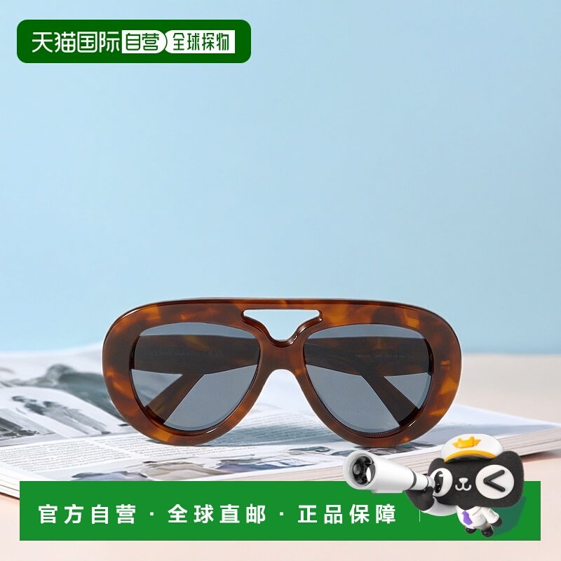 香港直邮LOEWE 罗意威 女士 飞行员龟甲色醋纤太阳眼镜 LW40144U5