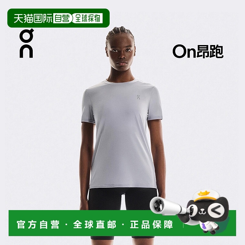 日潮跑腿ON昂跑 女士 Core-T 短袖T恤 Black 1WE1058 XS新款跑步