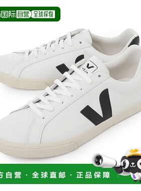日本直邮Veja 男士运动鞋白色 esplar logo eo0200005 特白黑色 E