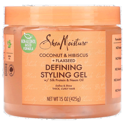 香港直邮SheaMoisture,Defining Styling Gel，椰子和木槿 +正品