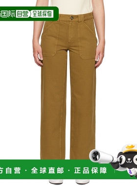 1h可退 香港直邮潮奢 A.P.C. 女士 棕色 Sidney 长裤 COGZVF08421