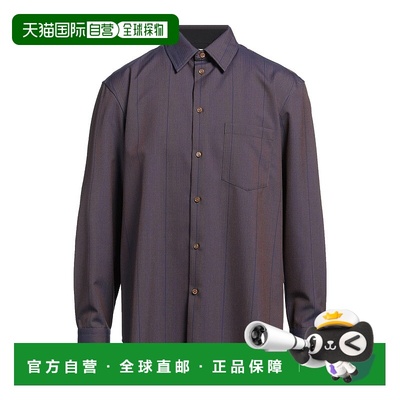 1h可退 香港直邮Burberry 巴宝莉 男士 花纹衬衫 blue蓝色 舒适时