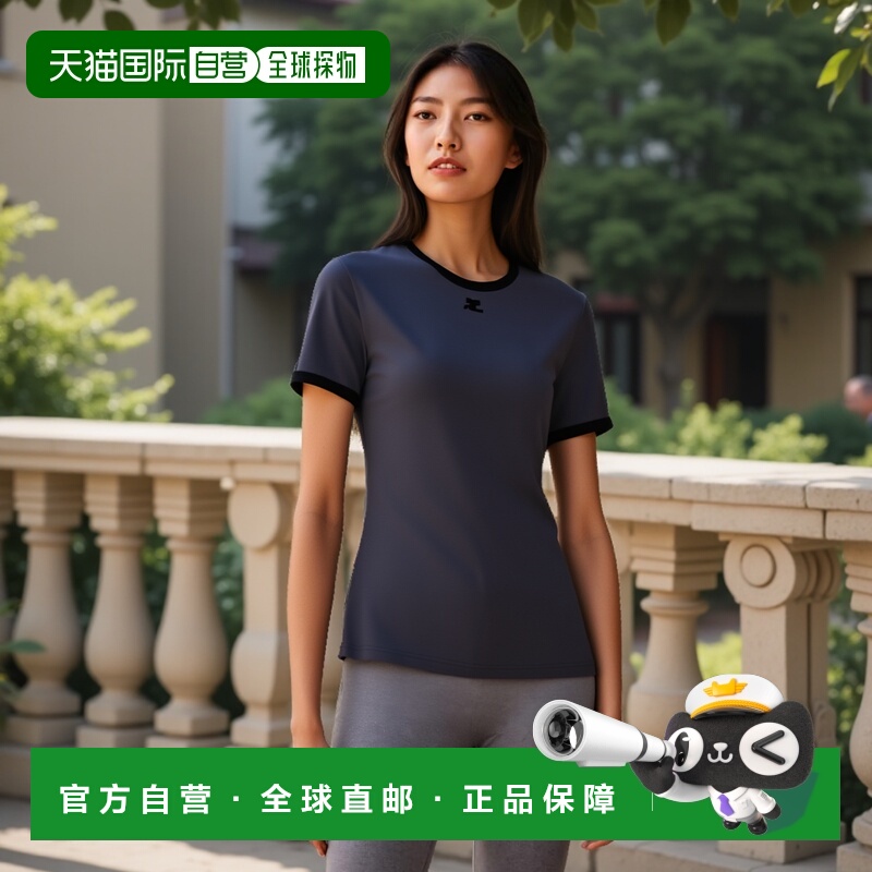 香港直邮Courreges 圆领T恤 125JTS020JS0203短袖高档舒适百搭