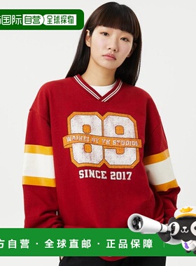 韩国直邮WAIKEI韩国小众设计师狗狗图案时尚日常卫衣YK23SSTS08