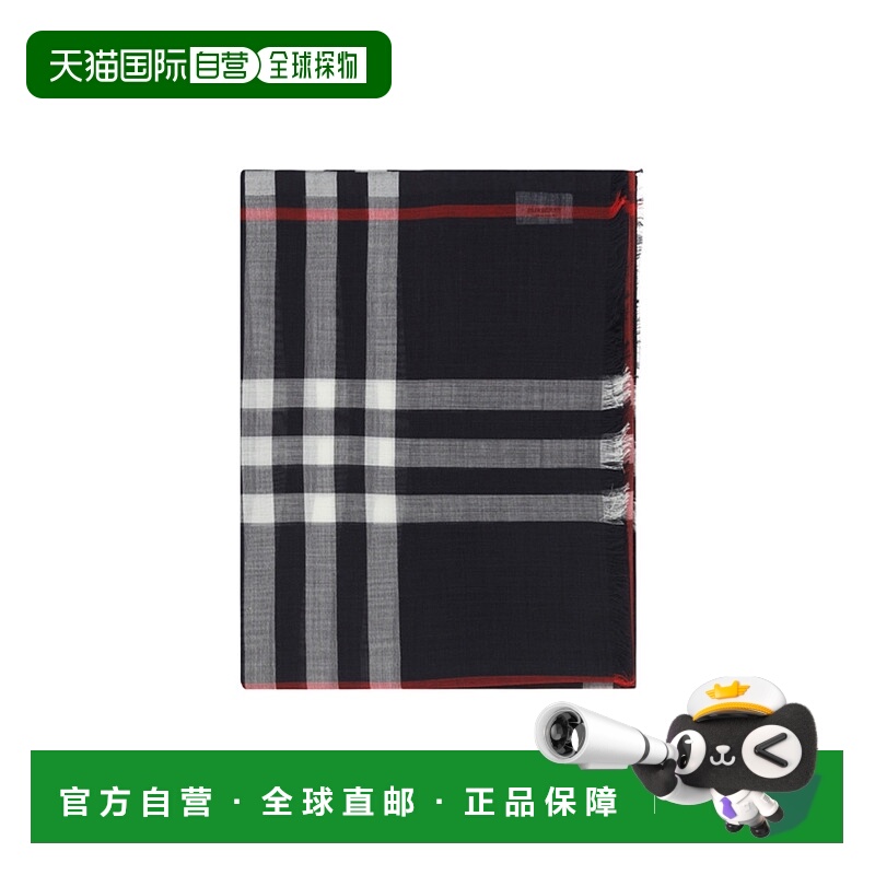 1h可退 香港直邮burberry 男士 围巾披肩博柏利羊毛格纹