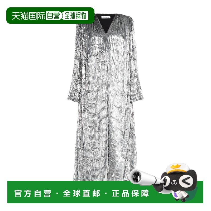 1h可退 香港直邮Balenciaga 巴黎世家 女士 长款连衣裙 metal金属,女装/女士精品,连衣裙,淘宝优惠券,粉丝福利购,淘宝优惠卷