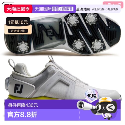 日本直邮FootJoy 女士 Hyperflex BOA 高尔夫球鞋 (98192) - 2025