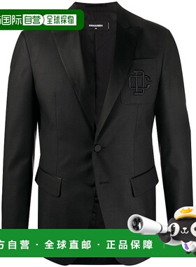 香港直邮Dsquared2 二次方 男士 logo刺绣西装外套 S74BN1012S394