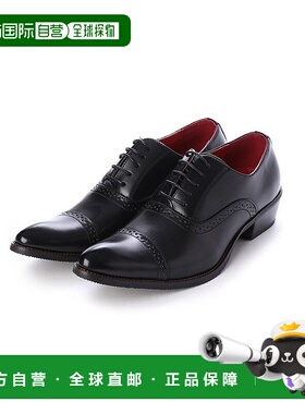 【日本直邮】Gino Zeeno春夏男士长鼻商务鞋直尖内羽系带男士皮鞋