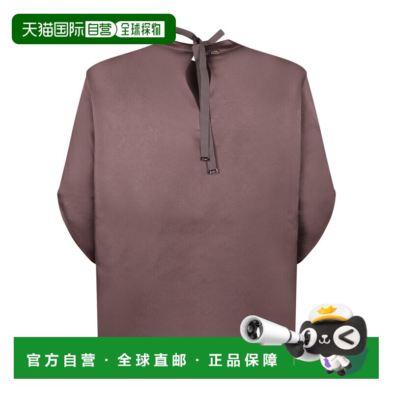 香港直邮HERNO 女士T恤 BL00018DR127278810 AW2026 棕色 短袖T恤图片