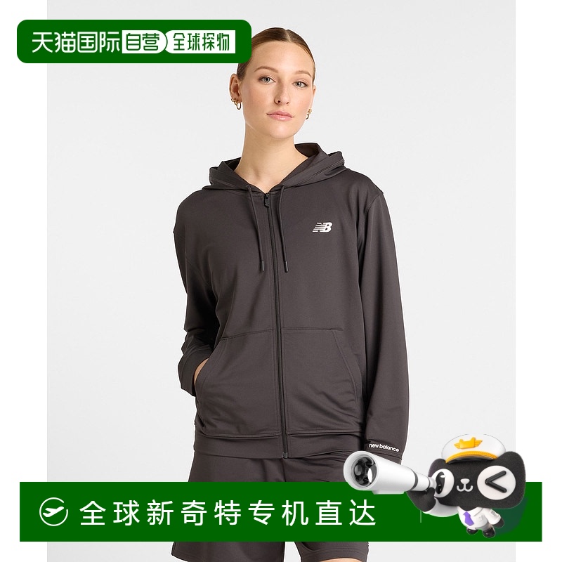 1h可退 日本直邮New Balance 女士吸汗速干连帽开衫外套 AWJ51504