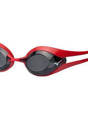 日本直邮Mizuno美津浓游泳眼镜红灰色高清防雾N3JE600062