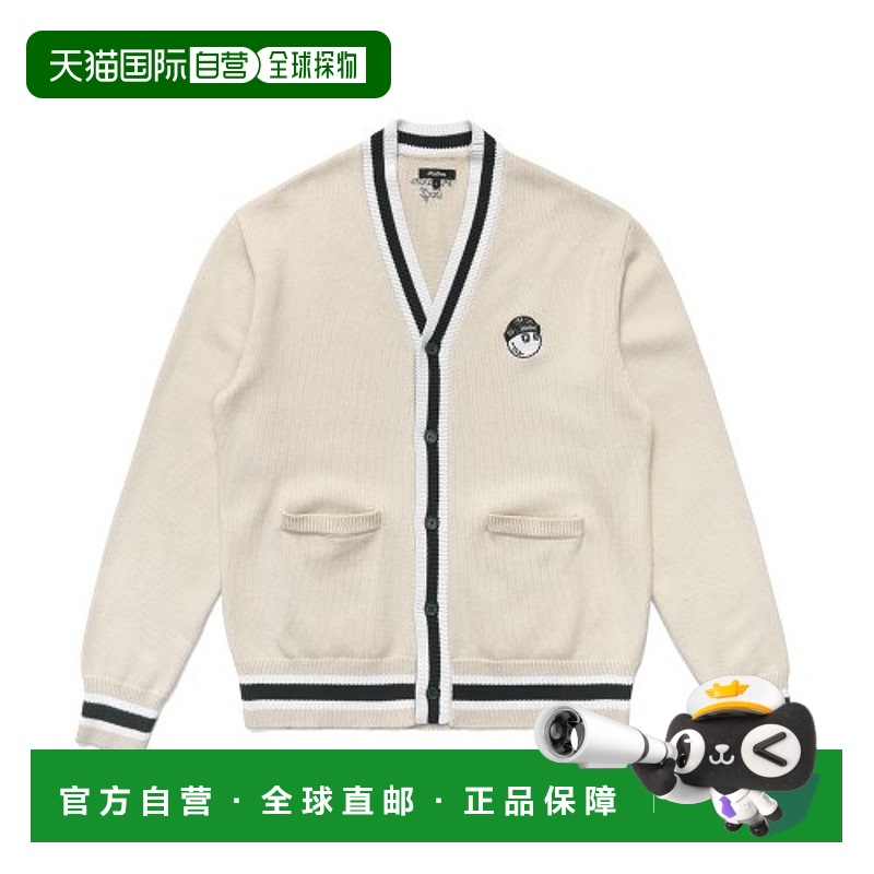 韩国直邮MALBON GOLF 休闲时尚高高尔夫运动M3313LKO01CRM开衫