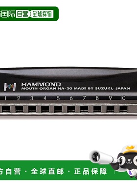 【日本直邮】Hammond 口琴10孔口琴 HAMMOND HA-20 A调铃木