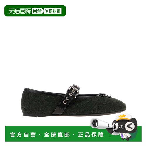 香港直邮MIU MIU 女士芭蕾乐福鞋 5F653E17J5F005F0466 AW2026