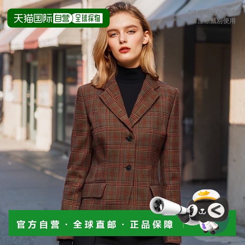 1h可退 香港直邮PRADA 女士西服 P582OE15GCSOOOF0011外套西装