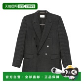 843367Y802W羊毛翻领 双排扣西装 Laurent 外套 香港直邮Saint