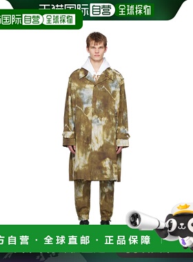 1h可退 香港直邮潮奢 Balmain 巴尔曼 男士 绿色 Desert 大衣 AH1