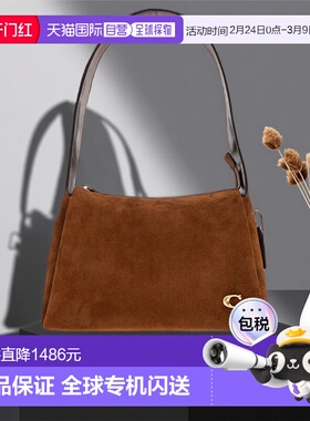 香港直邮COACH 女士斜挎包 CDD060B4WBR CO 棕色 