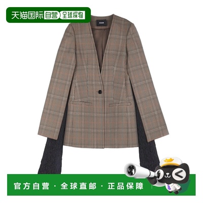 香港直邮We11done 拼接格纹西服外套 WDJK021017