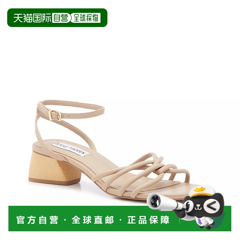 自营Steve Madden Abigail Strappy Woman's  Tan Block Heel Dre