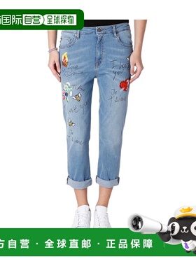 1h可退 香港直邮MOSCHINO 女士牛仔裤 WQ38106S2827013W AW2022