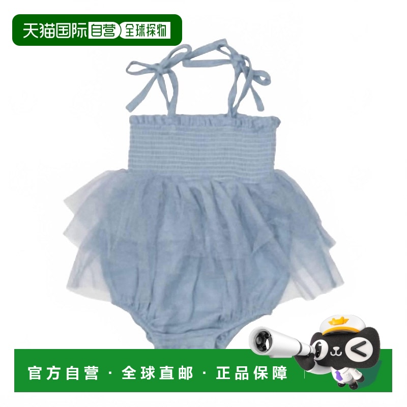 自营 angel dear女孩柔软的Chambray Tutu泡泡裙，蓝色 美国奥莱