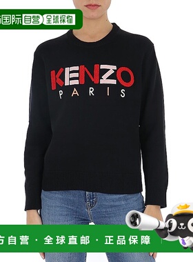 香港直邮KENZO 女士针织毛衣 FA52PU50780899 AW2023 黑色 textur