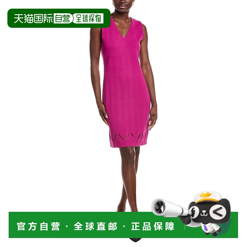 自营St. John Knit Midi Dress - Pink 包臀裙连衣裙美国奥莱直发