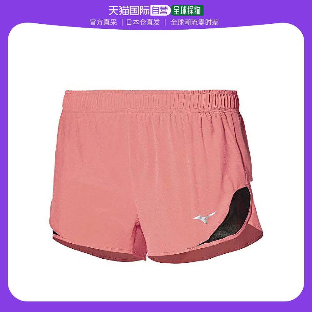 【日本直邮】mizuno美津浓陆上慢跑运动短裤女式s茶粉色 j2mb1300
