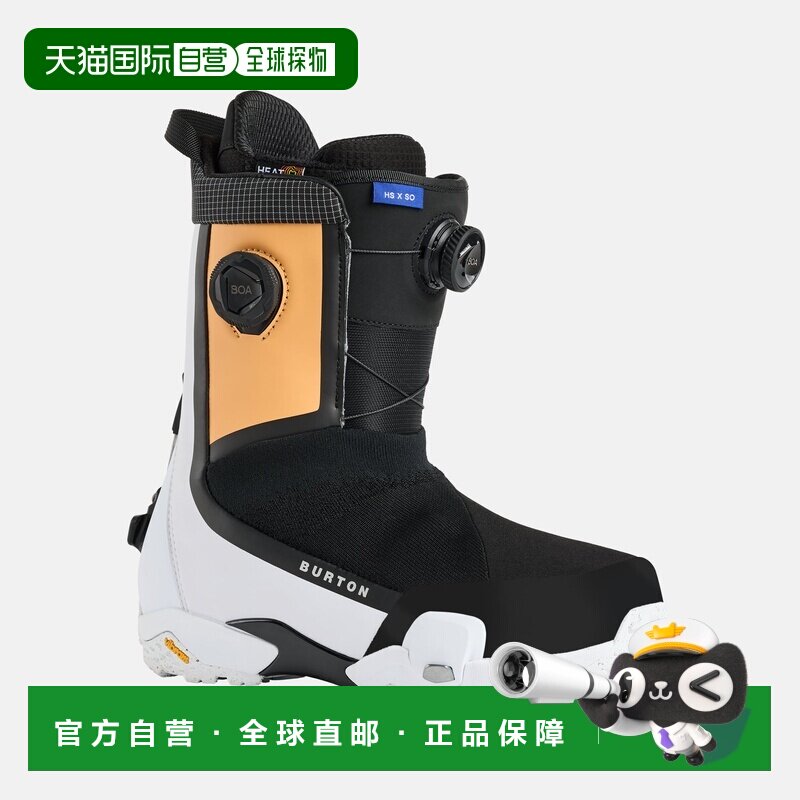自营欧洲直邮Burton伯顿 Highshot X Step On®男士奶油橙/多色滑 - 实物图