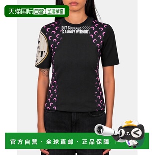 1h可退 香港直邮Marine Serre 女士 graphique T恤 WTT001BUJER00