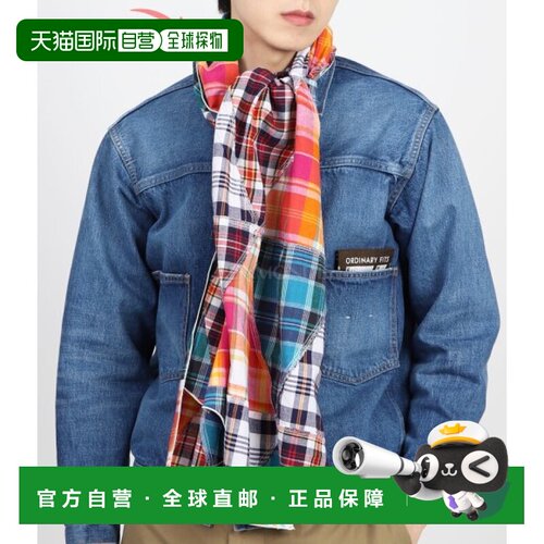 Engineered Garments 长围巾 A - 多色三角形拼布马德拉斯围巾 (2