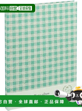 【日本直邮】仲林 书本式免费相册 自然格纹 B5 蓝色 AH-B5B-172-