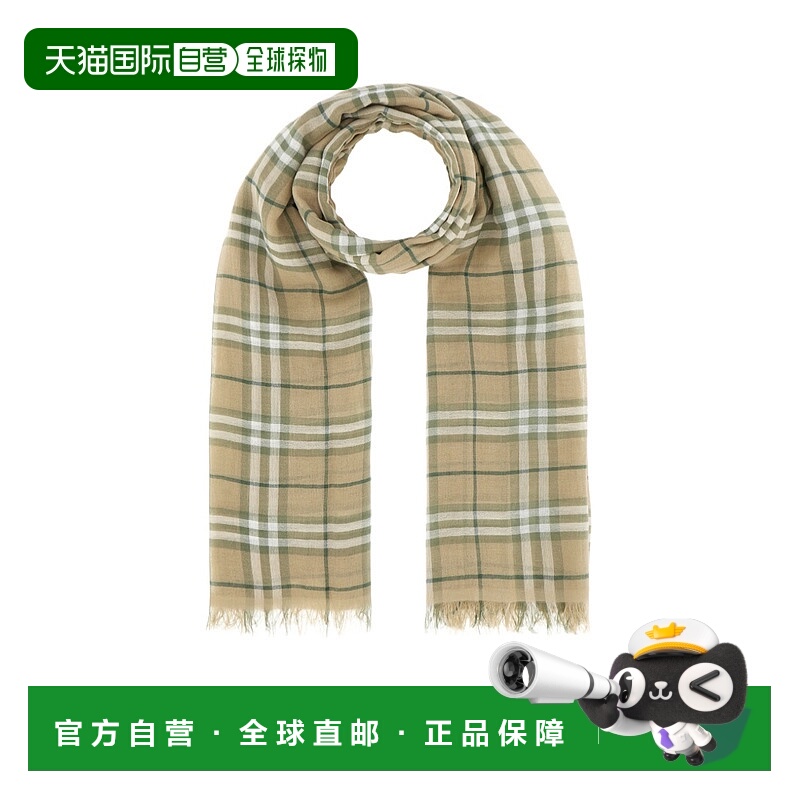 1h可退 香港直邮burberry 男士 围巾披肩博柏利羊毛格纹