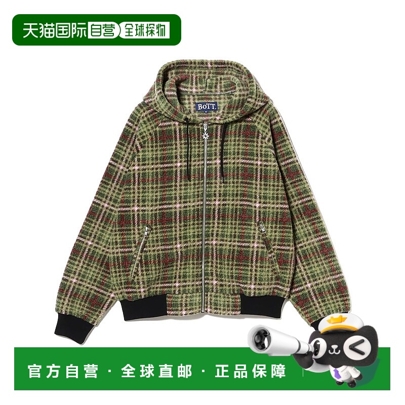 1h可退 日本直邮BoTT 男装 拉链印花宽松连帽卫衣 75130871142