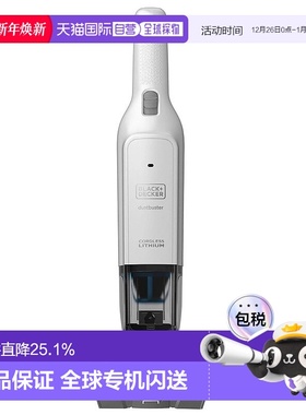 韩国直邮Black+Decker百得车载吸尘器大吸力清洁手持无绳便携白色