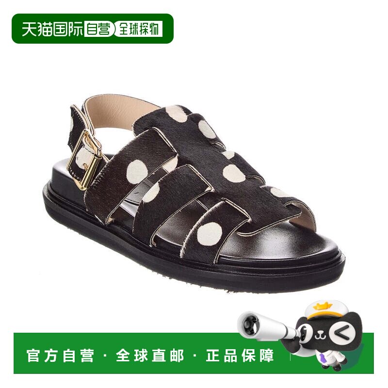 自营Marni Haircalf凉鞋-黑色罗马鞋 直发美国奥莱图片