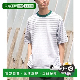 1h可退 日本直邮FORK&SPOON 男装 全棉 标准版型 色彩撞色短袖T恤