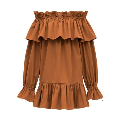 Saint Laurent 露肩连衣裙 820312Y3A99