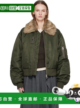 1h可退 香港直邮潮奢 Andersson Bell 女士 绿色 Faux-Fur Collar