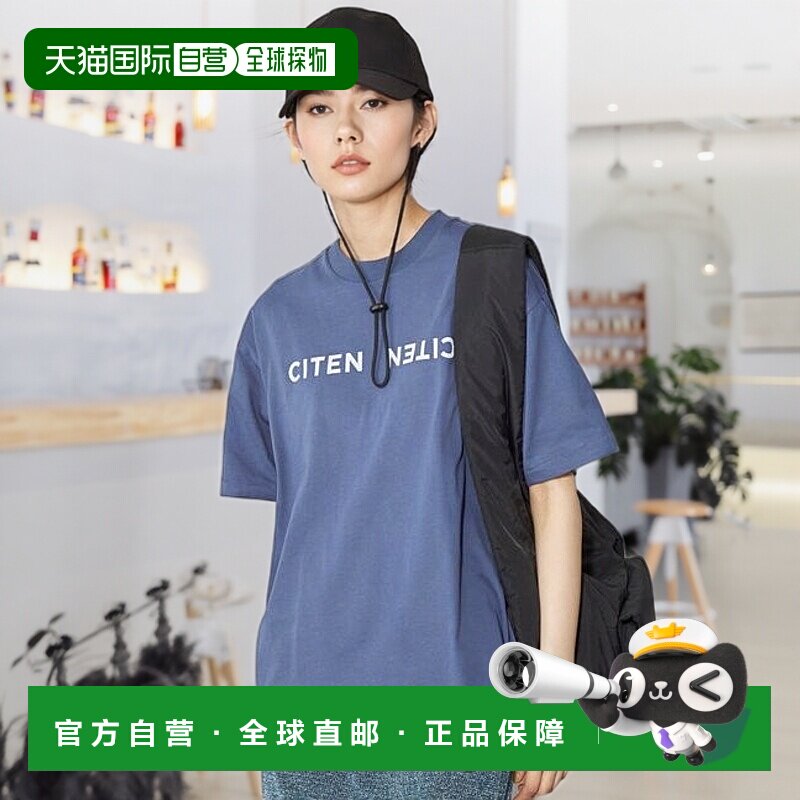 1h可退 日本直邮CITEN大logo T恤连衣裙内搭宽松