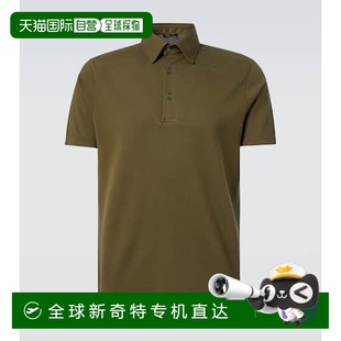香港直邮Loro 诺悠翩雅 1h可退 Piana 男士 棉质凸纹布Polo衫
