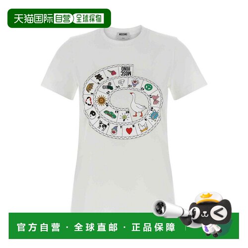 香港直邮MOSCHINO 女士T恤 072105411001 SS2026 白色 T-Shirt