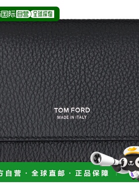 1h可退 香港直邮Tom Ford 汤姆 福特 男士 黑色 Soft Grain Leath
