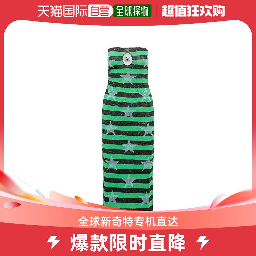 香港直邮潮奢 CORMIO 女士Cormio How 条纹中长连衣裙
