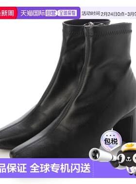 日本直邮VIVIAN 方头板跟弹力短靴（黑色）